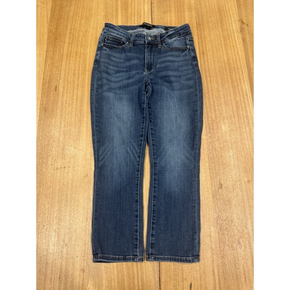 Judy Blue Denim - Judy Blue Capri Fit Denim Jeans Size 27 Mid Rise Dark Wash JB82154DK Stretch